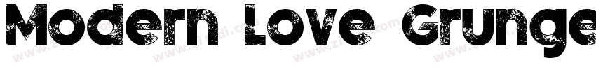 Modern Love Grunge字体转换